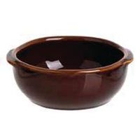 Plat à cassoulet en porcelaine ø17,6 cm 100cl marron-Terroir - Image principale