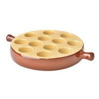 Poêlon à escargots 12 trous en porcelaine émaillée ø18 cm -Terroir - Image principale