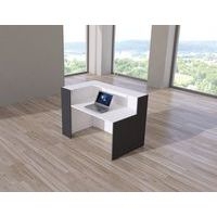 Banque d'accueil d'angle Bari Blanc - Image 2