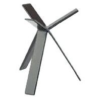 Support buffet en métal gommé ø 16 hauteur 12 cm argent - Image principale