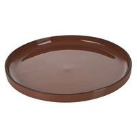 Assiette plate en porcelaine ø26 cm canelle-Caractere-Revol - Image principale