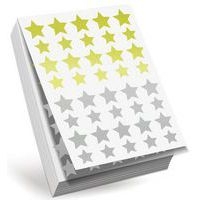 Recharge 2400 gommettes étoile 12/20mm or/argent - Image principale