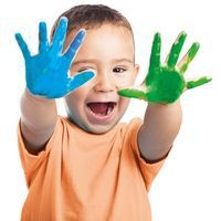 Schoolpack 8 flacons 1L gouache baby 2 en 1 avec palette - Image 3