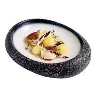 Assiette creuse en grès 40cl blanc-Galet - Image principale