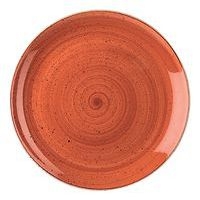 Assiette plate en porcelaine ø26 cm terracota-Stonecast-Churchill - Image principale