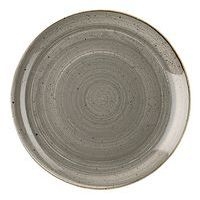 Assiette plate en porcelaine ø28,8 cm gris-Stonecast-Churchill - Image principale