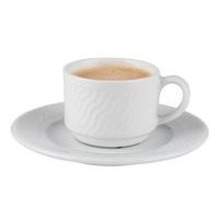 Tasse café en porcelaine ø6,5 cm 9cl blanc-Panama - Image principale