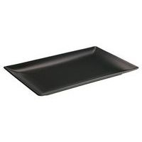 Assiette rectangulaire en grès-Kuro - Image principale