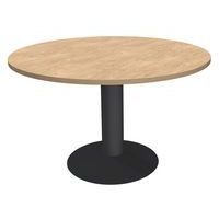Table réunion ronde Lounge Ø 100 cm pied central Simmob - Image principale