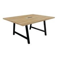 Table réunion cohésion avec bloc électrique pieds métal Buronomic - Image principale