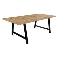 Table réunion cohésion avec bloc électrique pieds métal Buronomic - Image 3