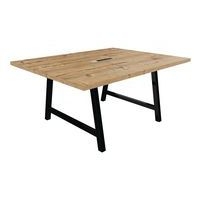 Table réunion cohésion avec bloc électrique pieds métal Buronomic - Image 10