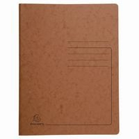 Lot de 25 Chemises de classement à ressort carte lustrée - A4-Tabac - Image principale