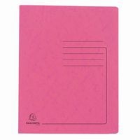 Lot de 25 Chemises à lamelle carte lustrée - A4-Rose - Image principale