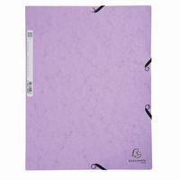 Lot de 25 Chemises à élastiques carte lustrée Aquarel - A4-Mauve - Image principale