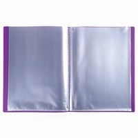 Lot de 12 Protège-doc en PP 5/10e OPAK poch. Cristal 60 vues -Violet - Image 2