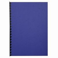 Paquet de 100 couvertures Grain cuir pour reliure A4-Bleu - Image 2