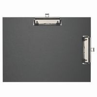 Lot de 10 Porte-bloc double clip papier enduit - Format pour A4-Noir - Image 2