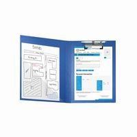 Lot de 10 Porte-bloc à rabat papier enduit Format 23x32cm pour A4-Bleu - Image 2