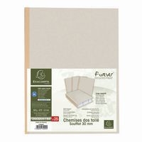 Lot de 25 Chemises dos toilé Forever® 320g/m2 - 24x32cm-Gris - Image 3