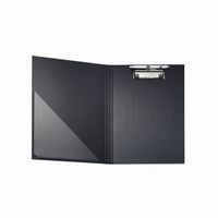 Lot de 10 Porte-bloc à rabat papier enduit - Format pour A4-Noir - Image 3