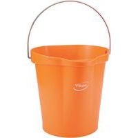 Lot de 6 Seau gradué, bec verseur, 12 L, Orange - Image principale