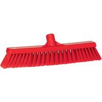 Lot de 10 Balai, 410 mm, Souple/fleuré, Rouge - Image principale