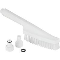Lot de 10 Brosse à main, passage d'eau, 330 mm, Dur, Blanc - Image principale