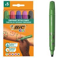 Etui 5 feutres tampon tatouage à l'eau - Image principale