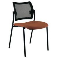 Chaise visiteur Tendance dossier résille Sokoa - Image 3