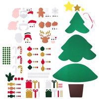 Kit DIY sapin de Noël géant feutrine avec 30 décorations - Image 3