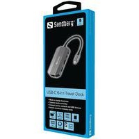 Station d'accueil de voyage USB-C 6 en 1 - Sandberg - Image 4