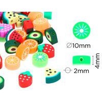 Sachet de 50 perles polymère - fruits Ø 10mm - Image 3