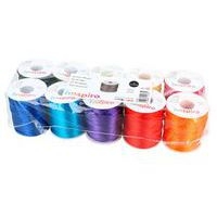 Set fils satin 10 couleurs Ø2mm rouleaux de 50m - Image 3
