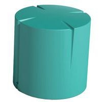 Pouf rond Connexio - bleu turquoise - Image principale
