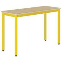 Table Carélie 130x50cm fixe stratifié hêtre chants alaisés - Mobidecor - Image principale