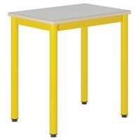 Table Carélie 70x50 cm fixe stratifié gris chants alaisés - Mobidecor - Image principale