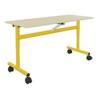 Table 130x50cm rabattable régl. T3 à T6 strat. Polypro. - Mobidecor - Image principale