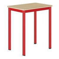 Table Carélie mobile 70 x 50cm strat. hêtre chants alaisés - Mobidecor - Image 2