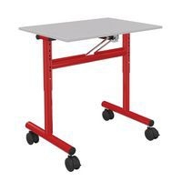 Table 70x50cm rabattable régl. T3 à T6 strat. Ch. Polypro. - Mobidecor - Image 2