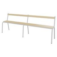 Banc hêtre massif avec dossier T4 T6 Mobidecor - Image 4