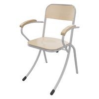 Fauteuil Trévise AST accotoirs hêtre - gris - Image principale