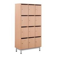 Meuble à courrier Bip Bop 12 cases avec pieds - hêtre - Image principale