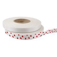 2 rouleaux ruban motif coeur 20mm x 50 m - Image principale