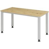 Bureau droit pieds carrés 140 cm - Hammerbacher - Image 2