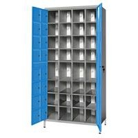 Armoire de stockage 32 téléphones/tablettes Gris/Bleu - Manutan Expert - Image 4