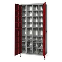 Armoire de stockage 32 téléphones/tablettes Gris/Rouge - Manutan Expert - Image 2