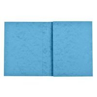 Protège-cahier 24x32 carte lustrée bleu - Image principale