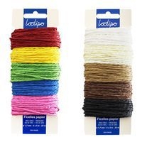 Lot de 10 ficelles colorées de 5m en papier - Image principale