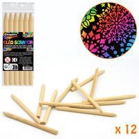 Lot 12 bâtonnets maxi à gratter - Image 2